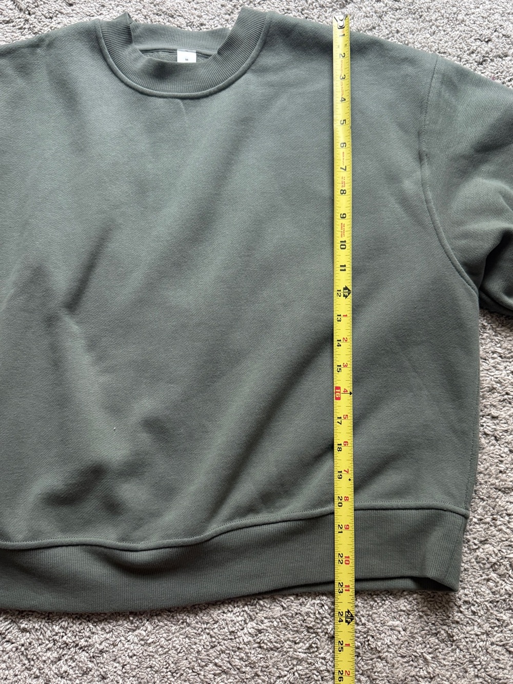 Lululemon Steady State Crewneck Oversized Sweatshirt in Willow Green Sz Medium - Picture 7 of 8